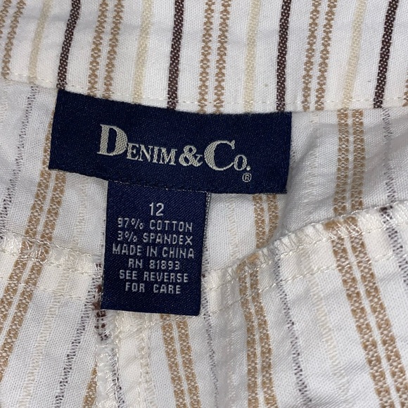 Denim & Co. cotton blend pants size 12 - Picture 4 of 6